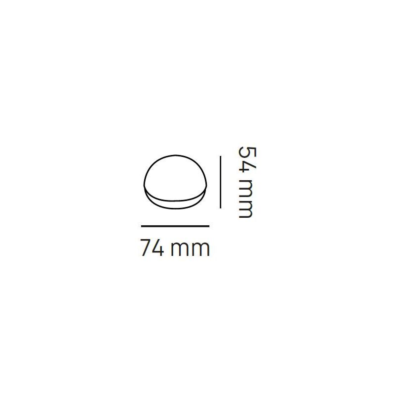 LAMPADINA ATTACCO GX53 LED 11W LUCE 3000K O 4000K DIAMETRO 74 MM MODERNA