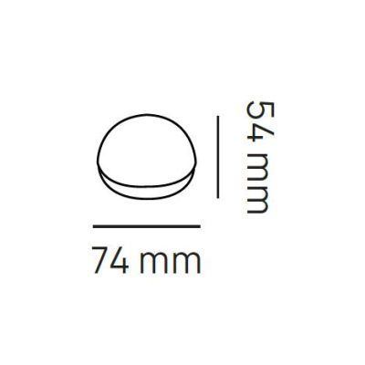 LAMPADINA ATTACCO GX53 LED 11W LUCE 3000K O 4000K DIAMETRO 74 MM MODERNA