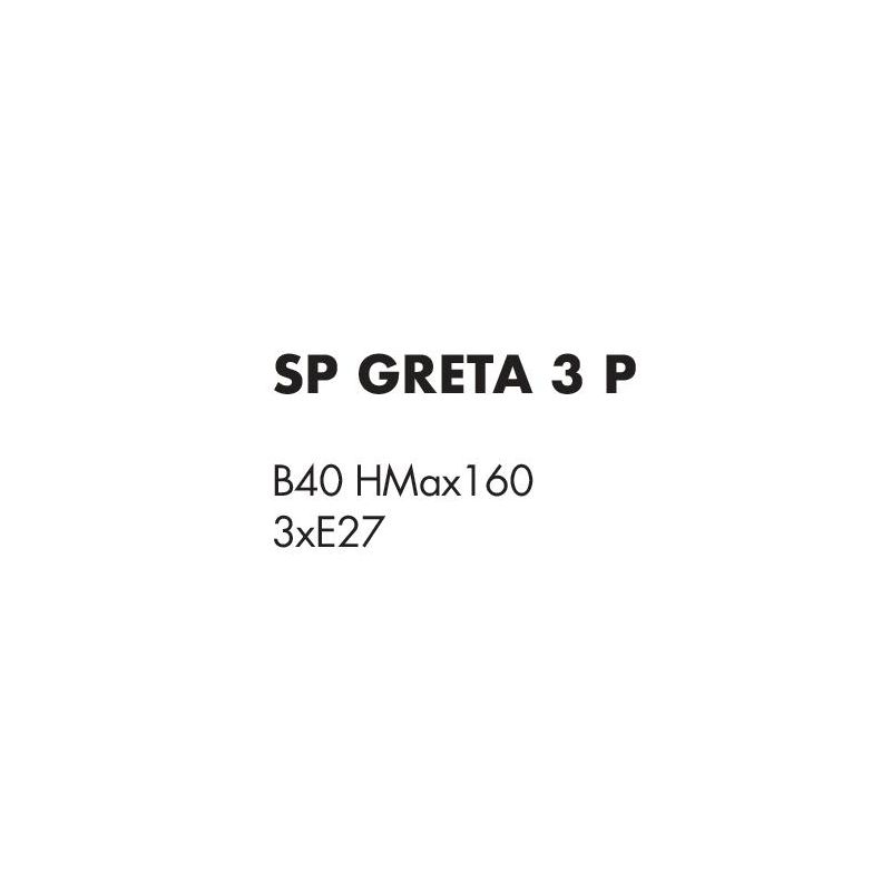 GRETA SOSPENSIONE ROTONDA 3 LUCI IN VETRO RIGATO AMBRA O TRASPARENTE D30 CM LAMPADINE ATTACCO E27