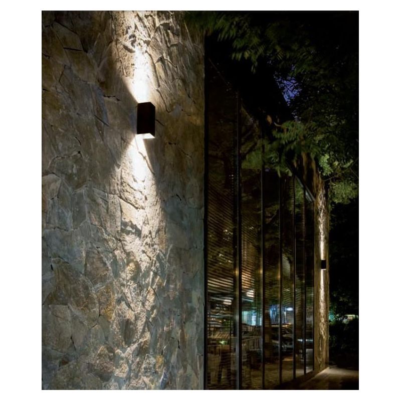 TOWER APPLIQUE LED INTEGRATO SOSTITUIBILE 12W 3000k-4000K IP54 ALLUMINIO BIANCO E ANTRACITE Sovil - Cristalensi Shop Online