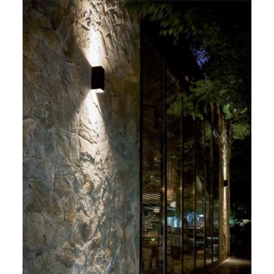 TOWER APPLIQUE LED INTEGRATO SOSTITUIBILE 12W 3000k-4000K IP54 ALLUMINIO BIANCO E ANTRACITE Sovil - Cristalensi Shop Online