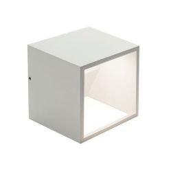 NIKO APPLIQUE DA ESTERNO A CUBO IP54 BIANCA LED 9W LUCE 3000K O 4000K MODERNA DI SOVIL Sovil - Cristalensi Shop Online 2