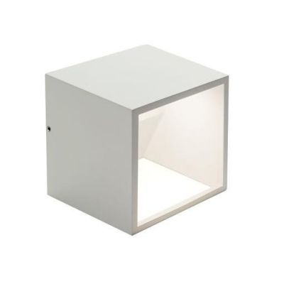 NIKO APPLIQUE DA ESTERNO A CUBO IP54 BIANCA LED 9W LUCE 3000K O 4000K MODERNA DI SOVIL Sovil - Cristalensi Shop Online