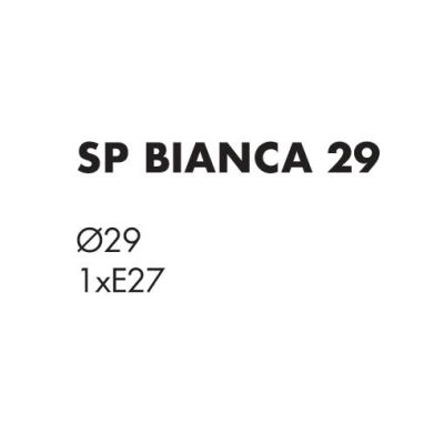 BIANCA SOSPENSIONE SINGOLA IN 3 MISURE IN VETRO SATINATO STILE CLASSICO CON LAMPADINA ATTACCO E27