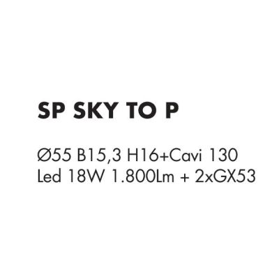SKY SOSPENSIONE A SPIRALE ULTRAMODERNA CON BIEMISSIONE DI LUCE 2 MISURE ANTRACITE, BIANCO O SABBIA