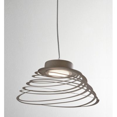 MOLLA SOSPENSIONE ORIGINALE IN 3 MISURE METALLO ANTRACITE, BIANCO O SABBIA LAMPADINE ATTACCO GX53 MODERNA