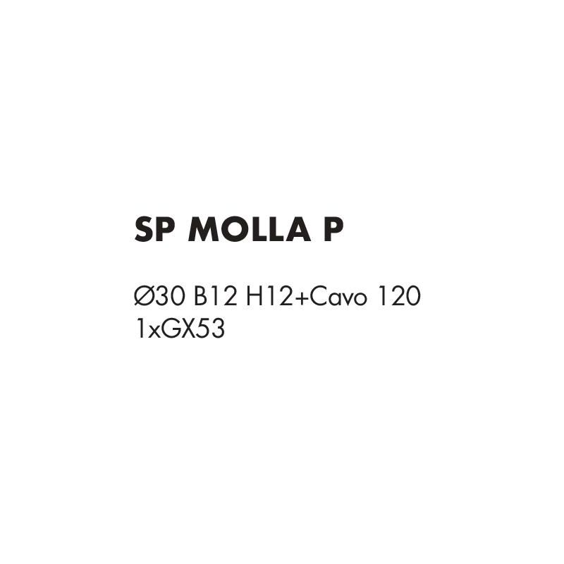 MOLLA SOSPENSIONE ORIGINALE IN 3 MISURE METALLO ANTRACITE, BIANCO O SABBIA LAMPADINE ATTACCO GX53 MODERNA