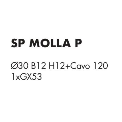 MOLLA SOSPENSIONE ORIGINALE IN 3 MISURE METALLO ANTRACITE, BIANCO O SABBIA LAMPADINE ATTACCO GX53 MODERNA