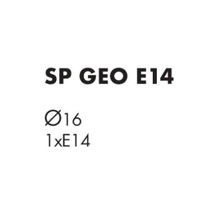 GEO SOSPENSIONE SINGOLA D16 CM TRAFORATA IN METALLO BIANCO O SABBIA LAMPADINA ATTACCO E14 MODERNA
