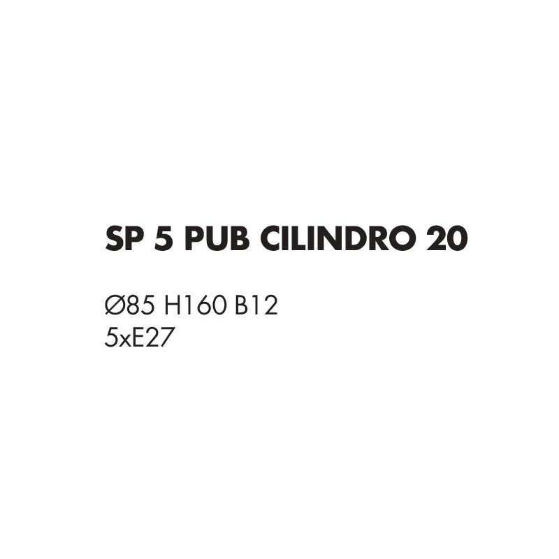 PUB SOSPENSIONE 5 LUCI MODERNA IN METALLO NERO CON PARALUMI IN TESSUTO DI LINO LAMPADINE ATTACCO E27