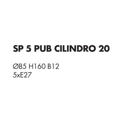 PUB SOSPENSIONE 5 LUCI MODERNA IN METALLO NERO CON PARALUMI IN TESSUTO DI LINO LAMPADINE ATTACCO E27
