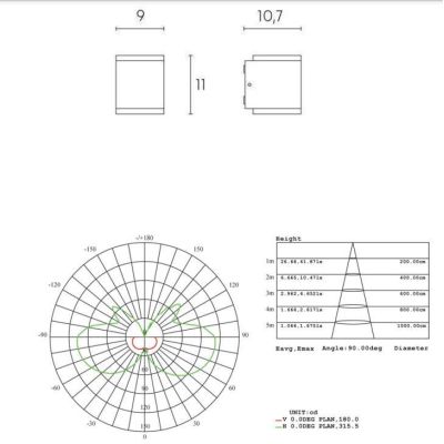 TANGO APPLIQUE DA ESTERNO MODERNA IP54 BIANCA O ANTRACITE LED 14.4W SOSTITUIBILE 3000K-4000K DI SOVIL Sovil - Cristalensi Shop O