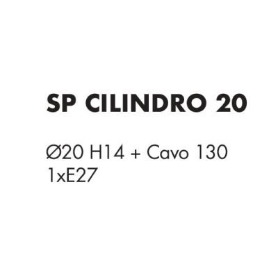 CILINDRO SOSPENSIONE SINGOLA D20 CM IN TESSUTO DI LINO 3 FINITURE COLORE LAMPADINA ATTACCO E27