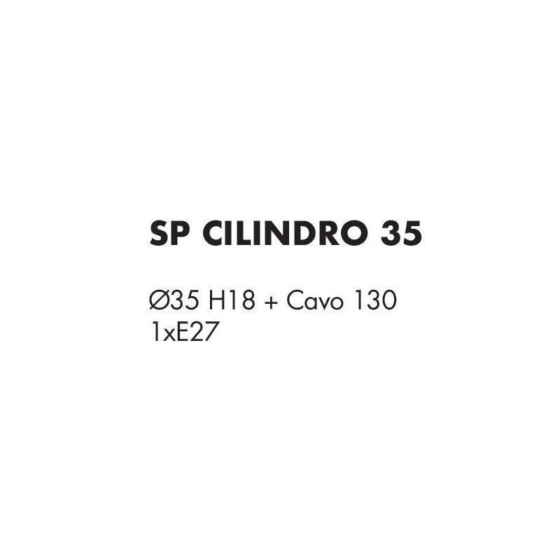 CILINDRO SOSPENSIONE SINGOLA D35 CM IN TESSUTO DI LINO 3 FINITURE COLORE LAMPADINA ATTACCO E27