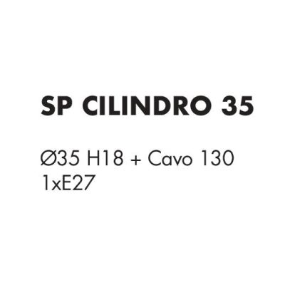 CILINDRO SOSPENSIONE SINGOLA D35 CM IN TESSUTO DI LINO 3 FINITURE COLORE LAMPADINA ATTACCO E27