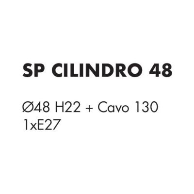 CILINDRO SOSPENSIONE SINGOLA D48 CM IN TESSUTO DI LINO 3 FINITURE COLORE LAMPADINA ATTACCO E27