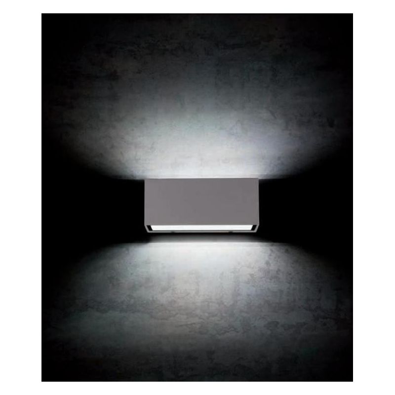 BOX APPLIQUE DA ESTERNO MODERNA IP65 BIANCA MARRONE O ANTRACITE LED 12W LUCE 3000K O 4000K Sovil - Cristalensi Shop Online