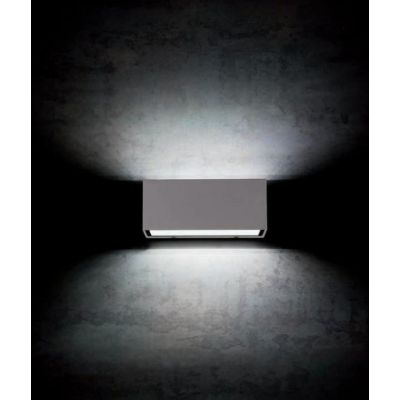 BOX APPLIQUE DA ESTERNO MODERNA IP65 BIANCA MARRONE O ANTRACITE LED 12W LUCE 3000K O 4000K Sovil - Cristalensi Shop Online