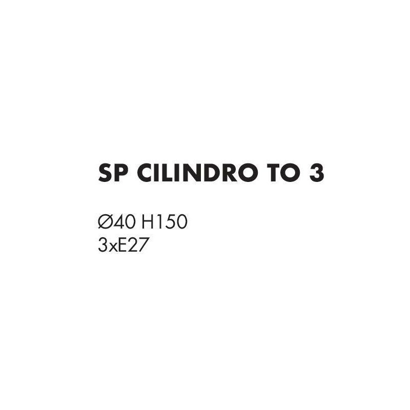 CILINDRO SOSPENSIONE 3 LUCI IN METALLO D40 CM CON PARALUMI IN TESSUTO DI LINO 3 COLORI LAMPADINE ATTACCO E27