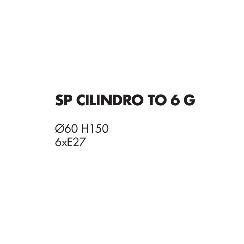 CILINDRO SOSPENSIONE 6 LUCI IN METALLO D60 CM CON PARALUMI IN TESSUTO DI LINO 3 COLORI LAMPADINE ATTACCO E27