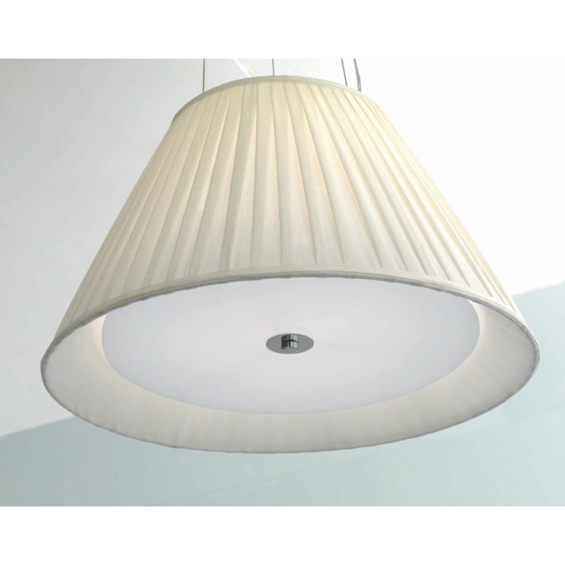 PLISSE SOSPENSIONE IN TESSUTO DIAMETRO 50 Illuminando - Cristalensi Shop Online