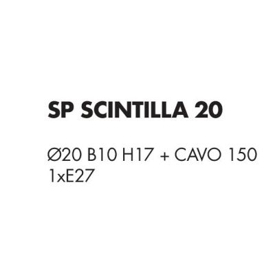SCINTILLA SOSPENSIONE SINGOLA CROMO 3 MISURE IN ACRILICO TRASPARENTE MODERNA LAMPADINA ATTACCO E27
