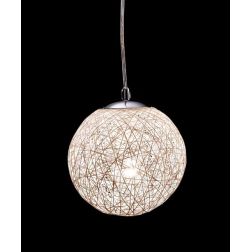 NIDO PICCOLO SOSPENSIONE IN CORDA BIANCA INCOLLATA DIAMETRO 13 CM Illuminando - Cristalensi Shop Online
