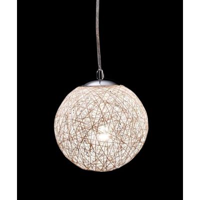 NIDO PICCOLO SOSPENSIONE IN CORDA BIANCA INCOLLATA DIAMETRO 13 CM Illuminando - Cristalensi Shop Online