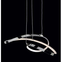 NEBULA PICCOLA LAMPADARIO SOSPENSIONE IN METALLO CROMATO LED 23W 3000K MODERNO ECONOMICO Illuminando - Cristalensi Shop Online 2