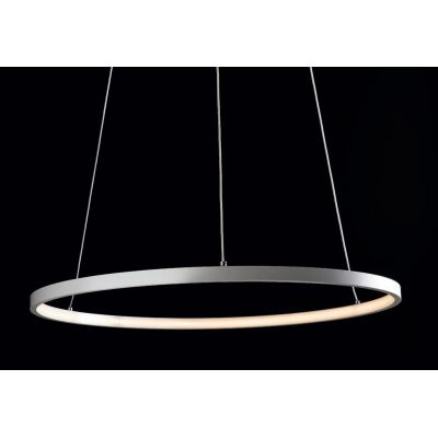 ANELLI SOSPENSIONE LAMPADARIO IN METALLO BIANCO DIAMETRO 60 CM 18W LED ECONOMICO Illuminando - Cristalensi Shop Online