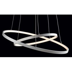 ANELLI 2 SOSPENSIONE A LAMPADARIO MODERNO DI COLORE BIANCO LED 32W 3000K DI ILLUMINANDO Illuminando - Cristalensi Shop Online