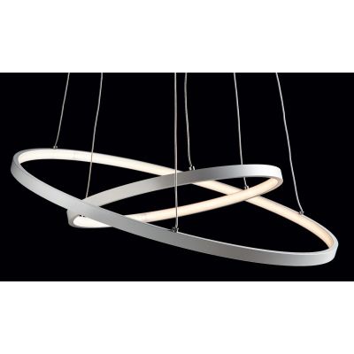 ANELLI 2 SOSPENSIONE A LAMPADARIO MODERNO DI COLORE BIANCO LED 32W 3000K DI ILLUMINANDO Illuminando - Cristalensi Shop Online