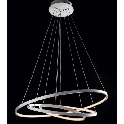 ANELLI 3 SOSPENSIONE A LAMPADARIO METALLO BIANCO LED 58 BIANCO CALDO ILLUMINANDO Illuminando - Cristalensi Shop Online