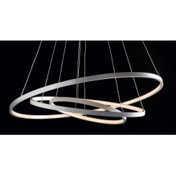ANELLI 3 SOSPENSIONE A LAMPADARIO METALLO BIANCO LED 58 BIANCO CALDO ILLUMINANDO Illuminando - Cristalensi Shop Online