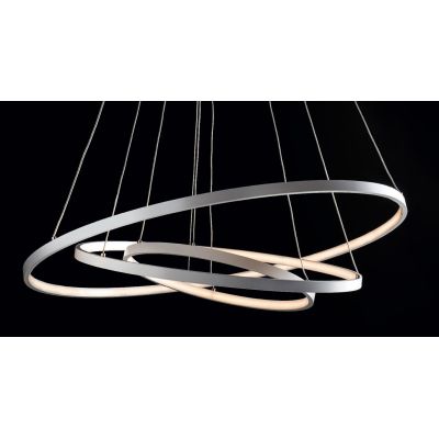 ANELLI 3 SOSPENSIONE A LAMPADARIO METALLO BIANCO LED 58 BIANCO CALDO ILLUMINANDO Illuminando - Cristalensi Shop Online