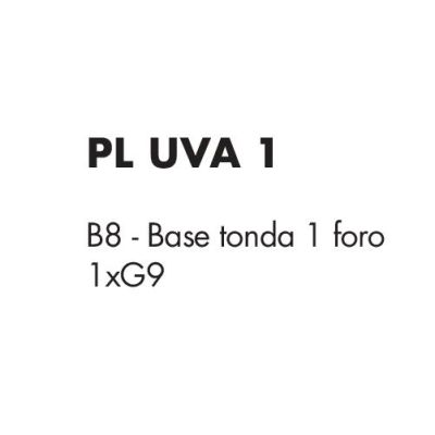UVA PLAFONIERA CON SFERA IN VETRO IRIDESCENTE E BASE IN 4 COLORI LAMPADINA ATTACCO G9 MODERNA