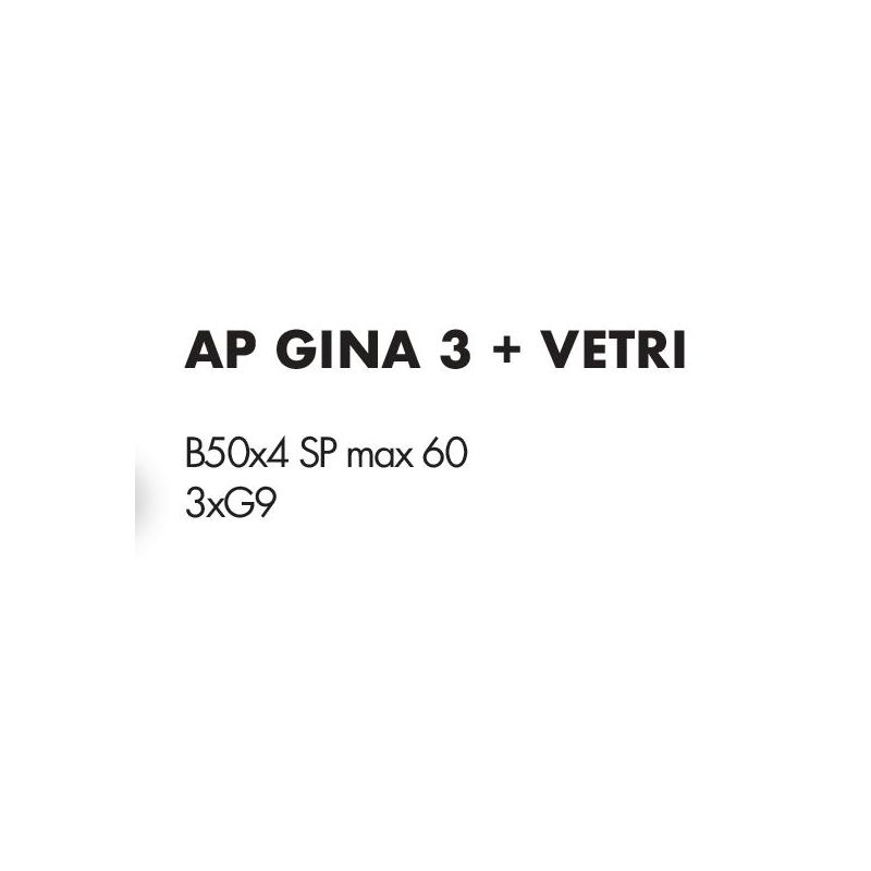 GINA APPLIQUE 3 LUCI CON BRACCI FLESSIBILI E SFERE IN VETRO 4 COLORI LAMPADINE ATTACCO G9 MODERNA
