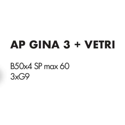 GINA APPLIQUE 3 LUCI CON BRACCI FLESSIBILI E SFERE IN VETRO 4 COLORI LAMPADINE ATTACCO G9 MODERNA