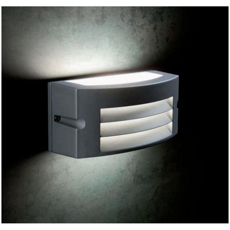 KOBE LAMPADA DA PARETE MODERNA IP54 BIANCA ALLUMINIO O ANTRACITE LED 10W LUCE 3000K O 4000K DA ESTER Sovil - Cristalensi Shop On