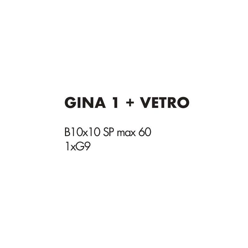 GINA PLAFONIERA CON BRACCIO FLESSIBILE CROMO O NICHEL CON SFERA IN VETRO 4 COLORI LAMPADINE ATTACCO G9