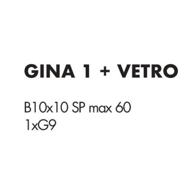 GINA PLAFONIERA CON BRACCIO FLESSIBILE CROMO O NICHEL CON SFERA IN VETRO 4 COLORI LAMPADINE ATTACCO G9