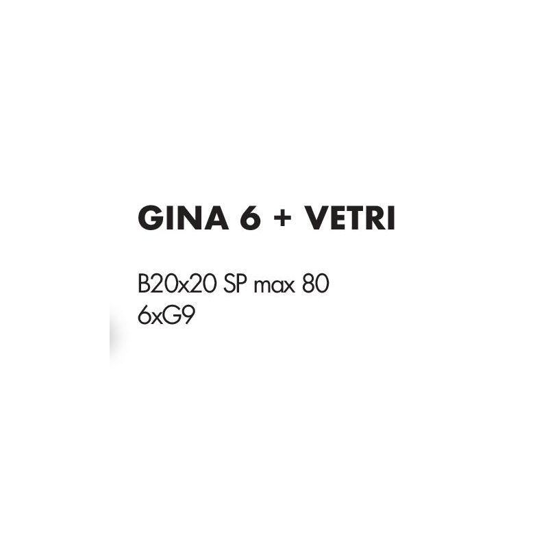 GINA PLAFONIERA 6 LUCI CON BRACCI FLESSIBILI CROMO O NICHEL CON SFERE IN VETRO COLORATO LAMPADINE ATTACCO G9