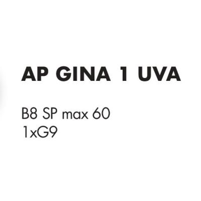 GINA UVA APPLIQUE CON BRACCIO FLESSIBILE ORIENTABILE SFERA IN VETRO IRIDESCENTE LAMPADINA ATTACCO G9 MODERNA