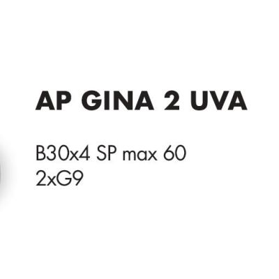 GINA UVA APPLIQUE 2 LUCI CON BRACCI FLESSIBILI CON SFERE IN VETRO IRIDESCENTE LAMPADINE ATTACCO G9 MODERNA