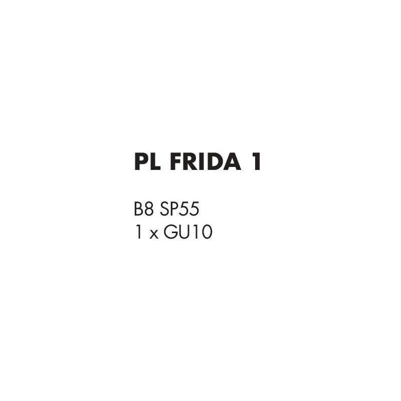 FRIDA PLAFONIERA IN METALLO BRUNITO CON BRACCIO FLESSIBILE E LAMPADINA GU10 LED 5,5W INCLUSA