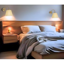FRIDA SOFT APPLIQUE CON PARALUME E BRACCIO FLESSIBILE METALLO BRUNITO LAMPADINA ATTACCO E27 2