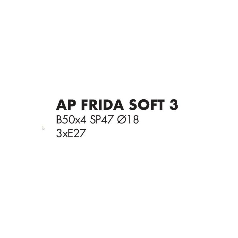 FRIDA SOFT LAMPADA 3 LUCI CON PARALUMI E BRACCI FLESSIBILI METALLO BRUNITO LAMPADINE ATTACCO E27