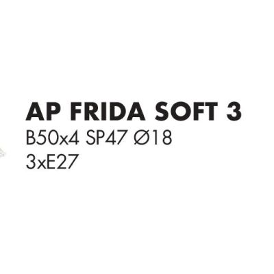 FRIDA SOFT LAMPADA 3 LUCI CON PARALUMI E BRACCI FLESSIBILI METALLO BRUNITO LAMPADINE ATTACCO E27
