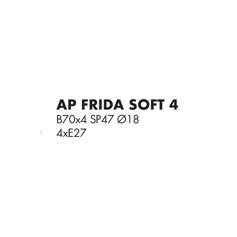 FRIDA SOFT LAMPADA DA PARETE 4 LUCI CON PARALUMI E BRACCI FLESSIBILI METALLO BRUNITO LAMPADINE ATTACCO E27