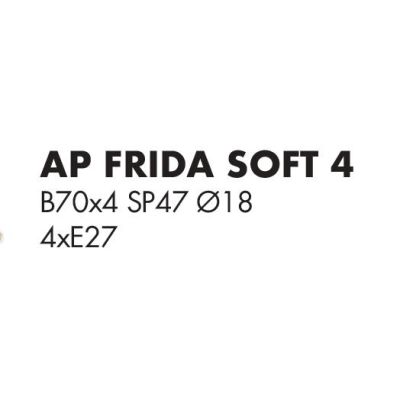 FRIDA SOFT LAMPADA DA PARETE 4 LUCI CON PARALUMI E BRACCI FLESSIBILI METALLO BRUNITO LAMPADINE ATTACCO E27